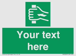 Custom Push Bar Sign